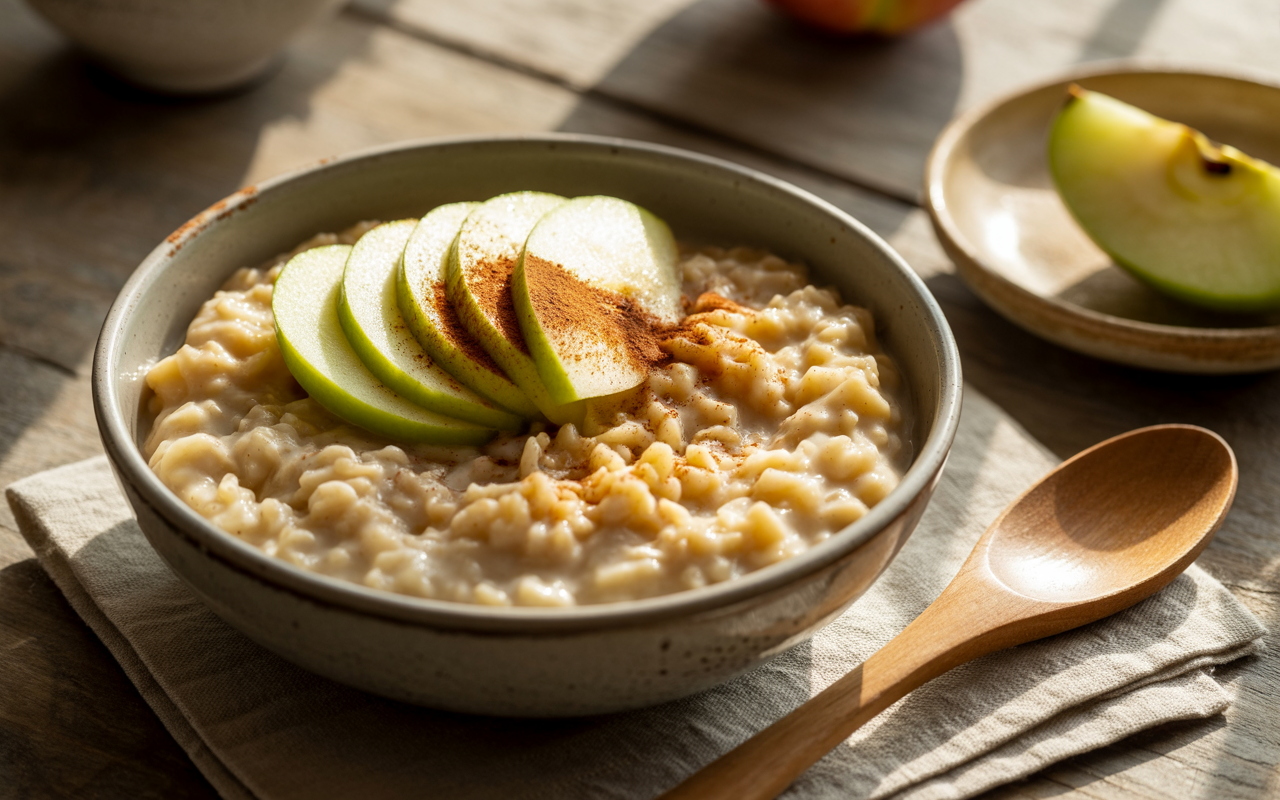 Cooking Pot Drawing References Oatmeal with apple slices