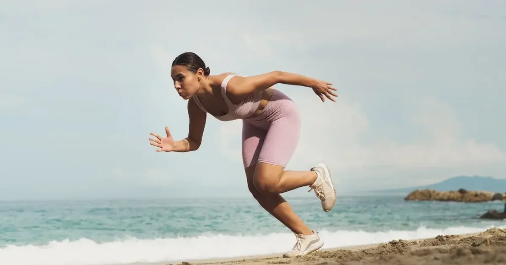 running woman as dynamic posing reference