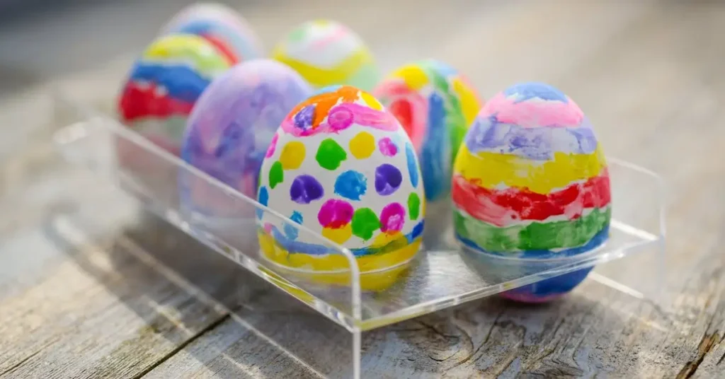 Easter eggs as Spring Drawing Ideas
