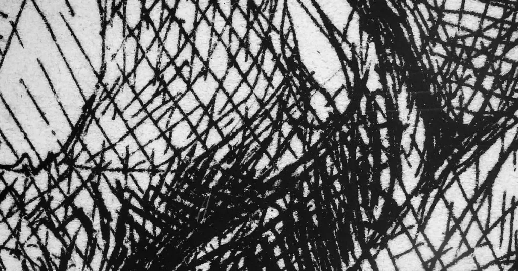 abstract lines as Charcoal Drawing Ideas