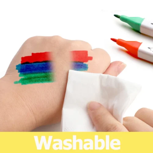12 18 24 36 48 Color Marker Pen Set Washable Double Headed Markers Safe Health Art 3