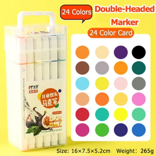 12 18 24 36 48 Color Marker Pen Set Washable Double Headed Markers Safe Health Art.jpg 640x640 2