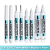 0 7 1 0 2 5MM White Marker Pens Oily Waterproof Permanent Paint Markers For Wood