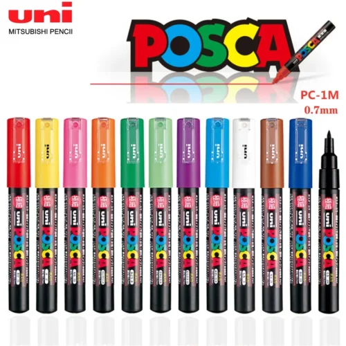 1 UNI Ball POSCA PC 1M Marker Pen POP Poster Pen Graffiti Advertisement 0 7mm Art