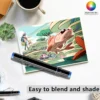 12 168 Colors Alcohol Markers Dual Tip Permanent Art Markers for Coloring Illustrations and Sketching Manga 1
