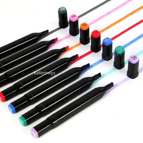 12 168 Colors Alcohol Markers Dual Tip Permanent Art Markers for Coloring Illustrations and Sketching Manga 3