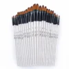 12 Pcs set Nylon Hair Wooden Handle Watercolor Paint Brush Pen Set Learning DIY Oil Acrylic