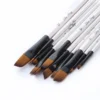 12 Pcs set Nylon Hair Wooden Handle Watercolor Paint Brush Pen Set Learning DIY Oil Acrylic 5
