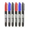 3 pcs Set Permanent Marker Pen Waterproof Ink Fine Point Black Blue Red Oil Ink 1