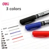 Deli 10pcs lot Permanent Marker Pen Multicolor Dual Tip 0 5 1 0 mm Nib Black 1