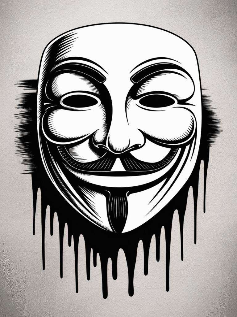 cool sketch ideas mask