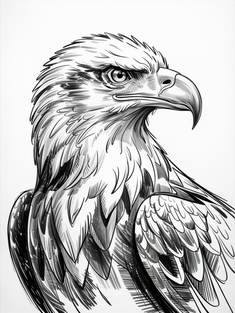 cool sketch ideas eagle