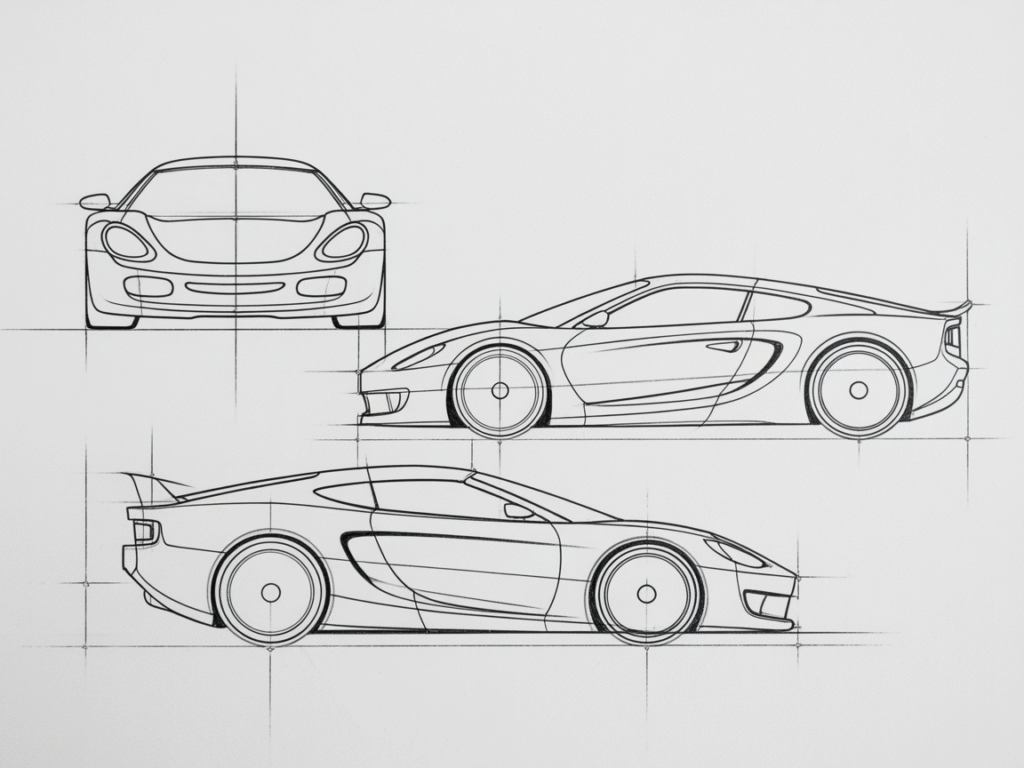 cool sketch ideas car