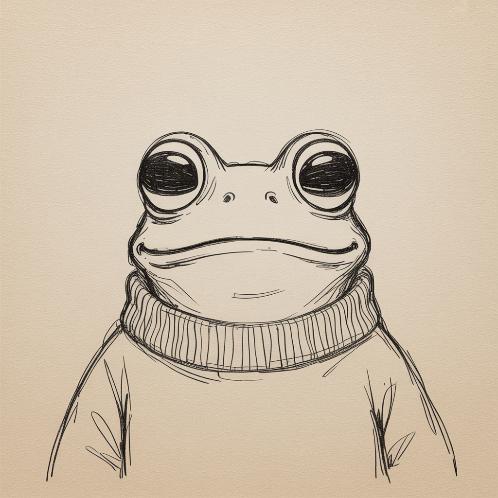 cool sketch ideas frog