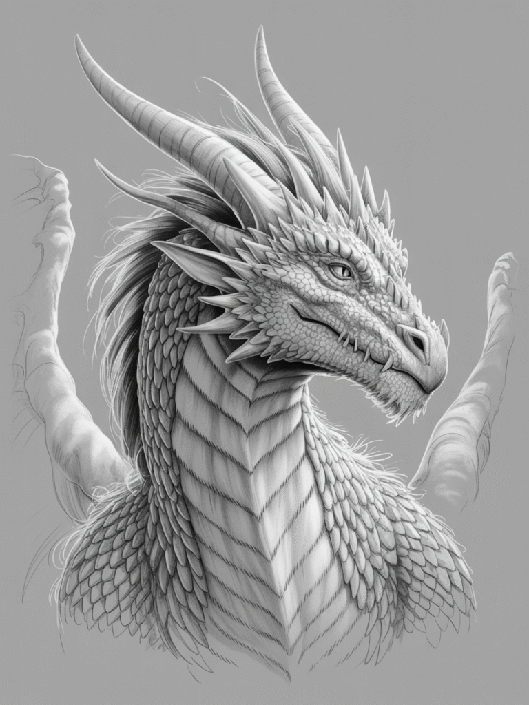 cool sketch ideas dragon