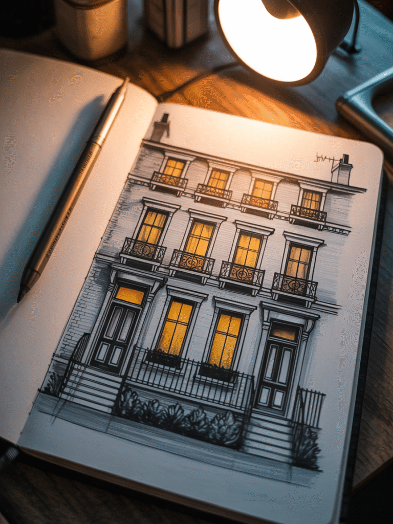 cool sketch ideas house