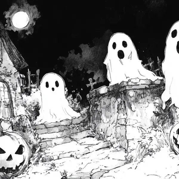 halloween drawing ideas ghosts and pumpkins