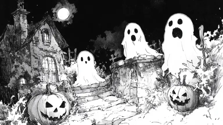 halloween drawing ideas ghosts and pumpkins