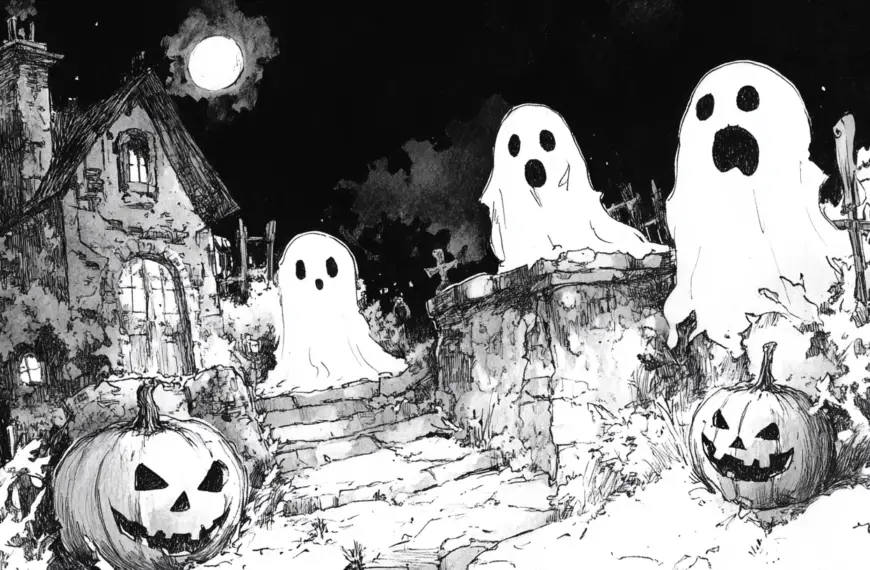 halloween drawing ideas ghosts and pumpkins