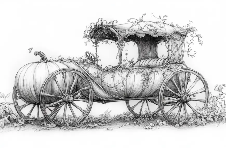 pumpkin drawing ideas pumpkin carriage