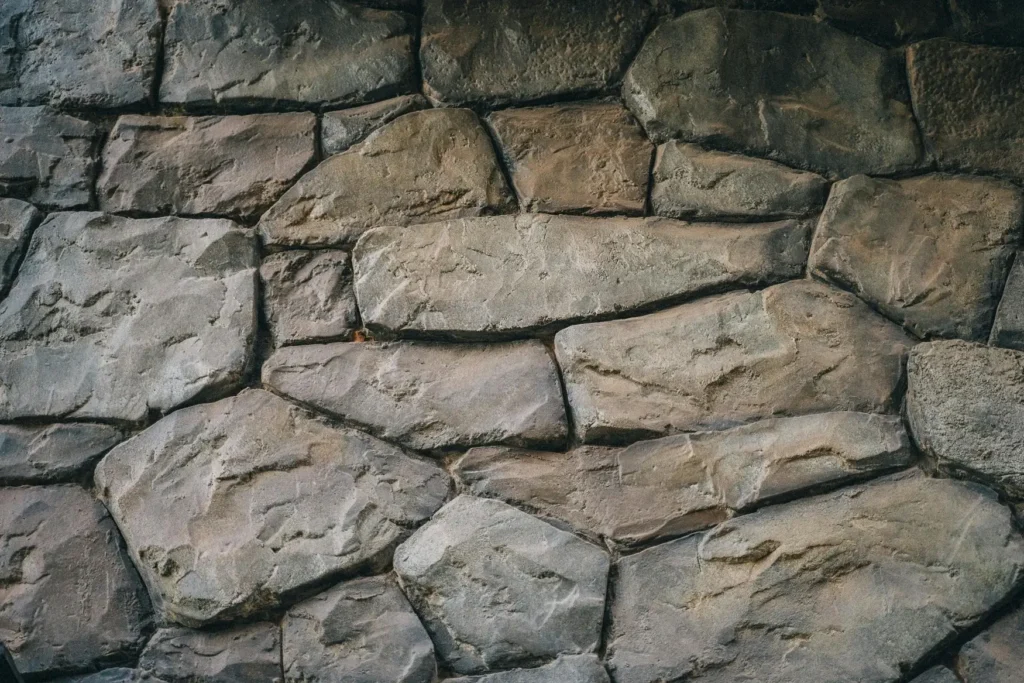 stone wall drawing references dirty stones