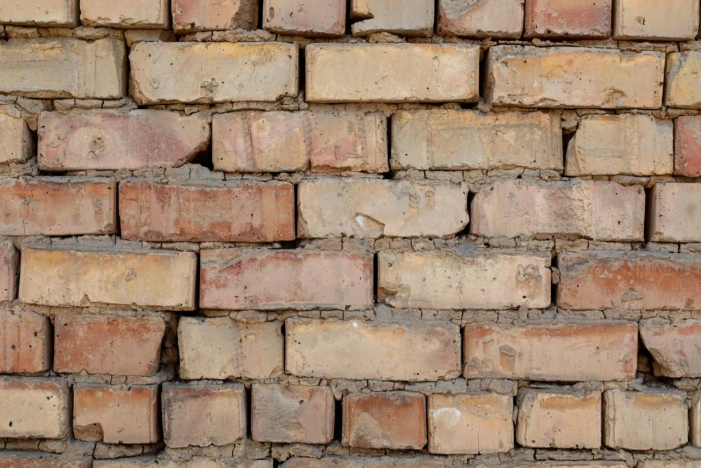 stone wall drawing references old bricks