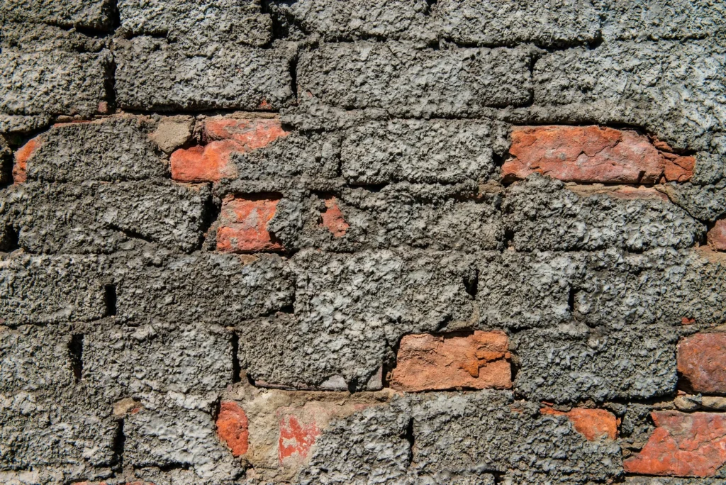 stone wall drawing references bricks and cement