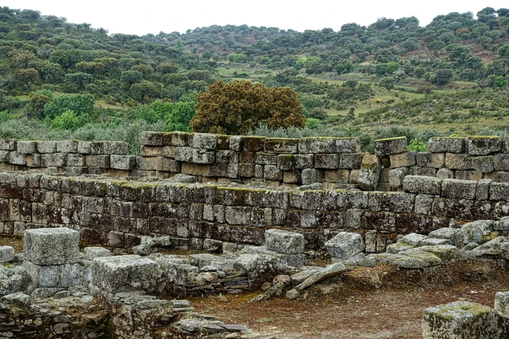 stone wall drawing references ruins