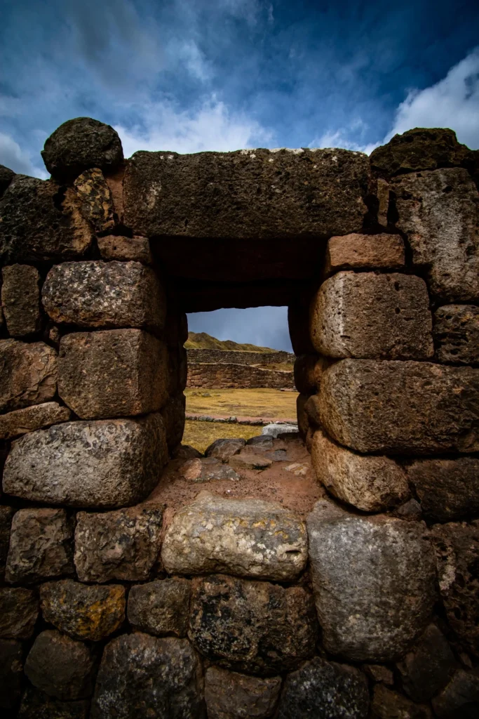 stone wall drawing references old with window