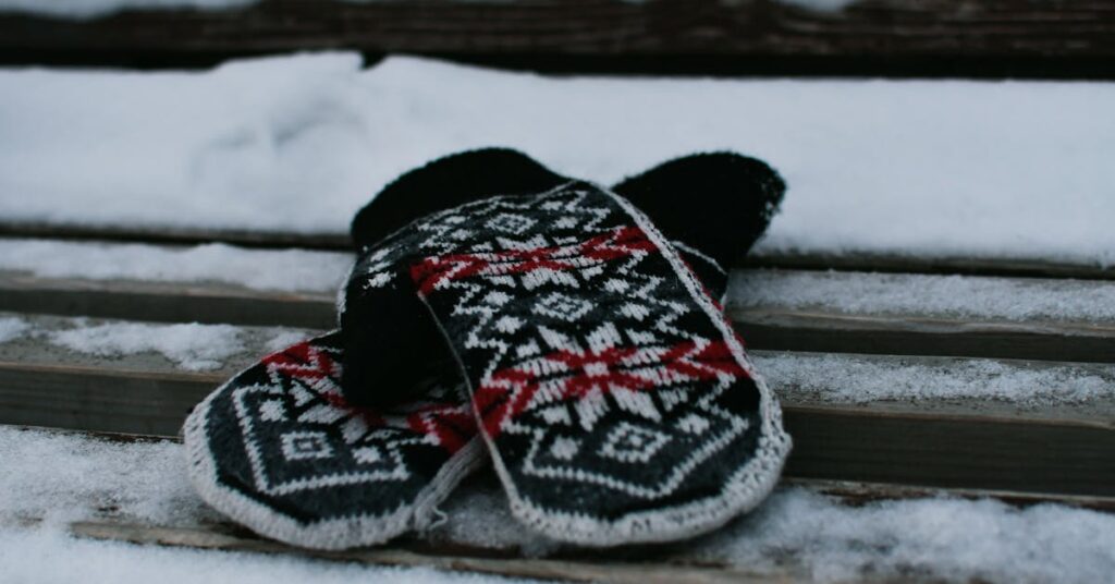 December Drawing Challenge mittens