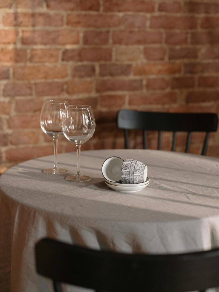 Kitchen Table Drawing References dishes